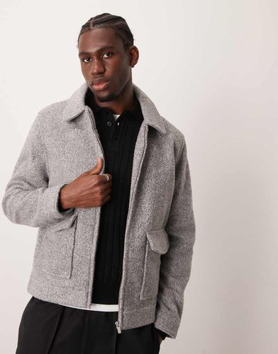 Veste brossée - clair - New Look - Modalova