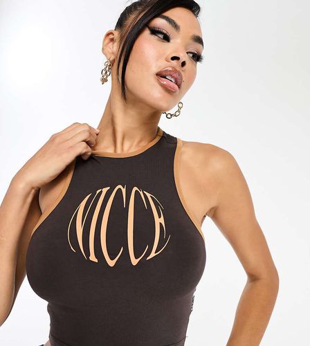 Able - Débardeur crop top avec logo imprimé devant - Nicce - Modalova