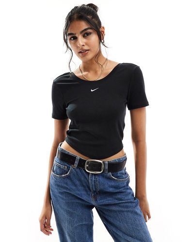T-shirt à côtes fines et dos échancré - Nike - Modalova