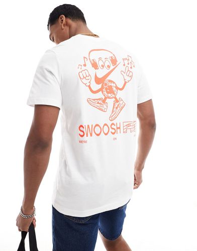 T-shirt unisexe avec imprimé graphique Swoosh FM et logo virgule au dos - Nike - Modalova