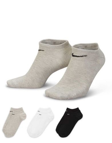 Lightweight - Lot de 3 paires de chaussettes invisibles - Beige - Nike Training - Modalova