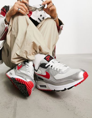 Air Max 90 - Baskets à logo - et rouge - Nike - Modalova