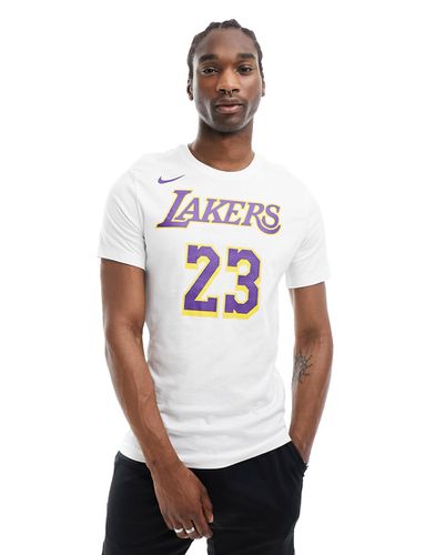 Nike - Basketball - NBA LA Lakers Lebron James Icons - Débardeur de basket en jersey Dri-FIT - Blanc et - Nike Basketball - Modalova