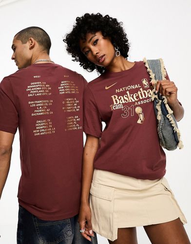 T-shirt avec imprimé NBA Team 31 au dos - Marron - Nike Basketball - Modalova