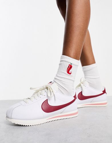 Cortez - Baskets en cuir - et rouge - Nike - Modalova