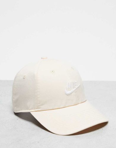 Nike Casquette Heritage86 Futura Washed / Blanc Blanc