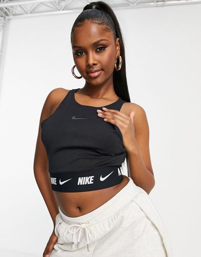 Crop top avec bande griffée à logo virgule - Nike - Modalova