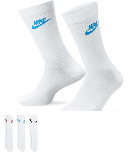 Everyday Essential - Lot de 3 paires de chaussettes à logo coloré - Nike - Modalova
