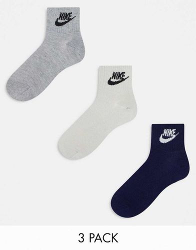 Everyday Essential - Lot de 3 paires de socquettes - Blanc - Nike - Modalova