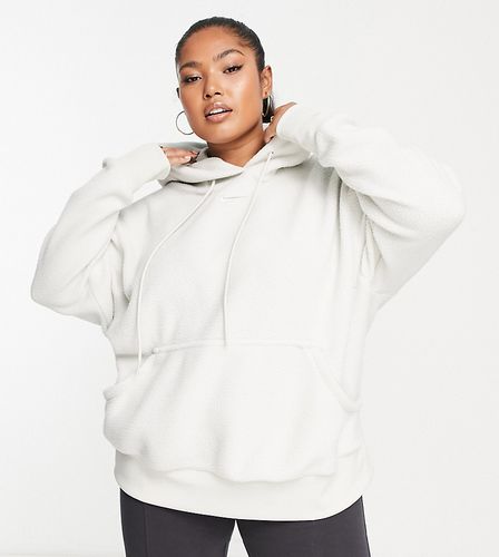 Plus - Sweat à capuche duveteux - Blanc os clair - Nike - Modalova