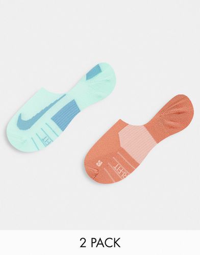 Multiplier - Lot de 2 paires de chaussettes invisibles unisexes - Nike Running - Modalova