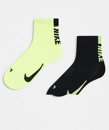 Nike Running - Multiplier - Lot de 2 paires de chaussettes - /vert - Nike Training - Modalova