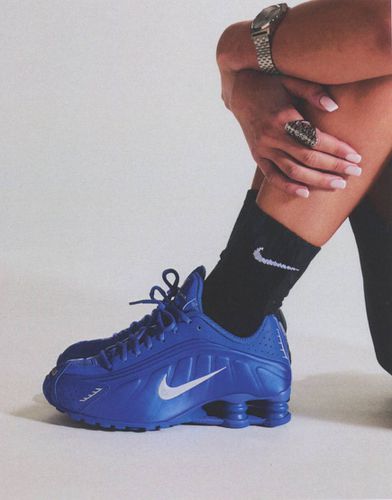 Nike - Shox R4 - Baskets - Bleu - Nike - Modalova