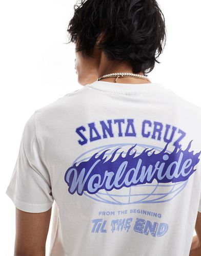 T-shirt à motif Worldwide - Santa Cruz - Modalova