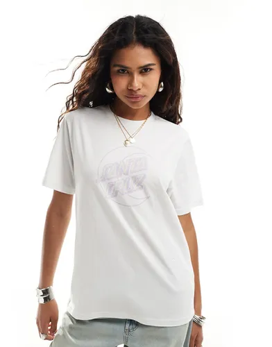 T-shirt avec imprimé lune effet craquelé - Santa Cruz - Modalova