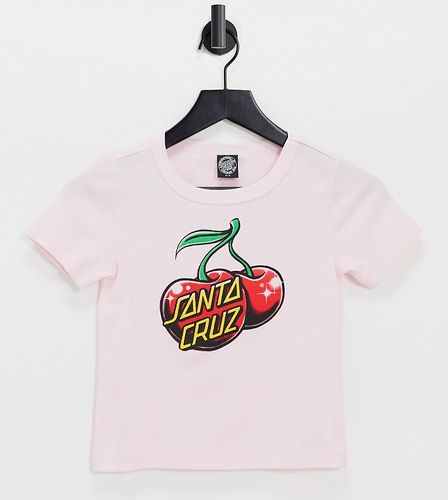 T-shirt ajusté style années 90 à imprimé graphique cerises - Santa Cruz - Modalova