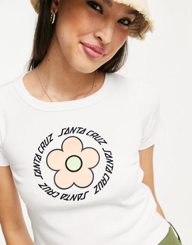 T-shirt crop top à motif pâquerette - Santa Cruz - Modalova
