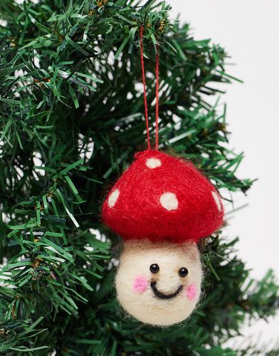 Décoration de Noël à motif champignons heureux - Sass & Belle - Modalova