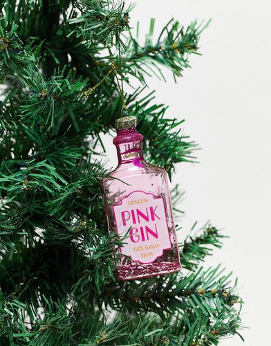 Décoration de Noël motif bouteille de gin rose - Sass & Belle - Modalova