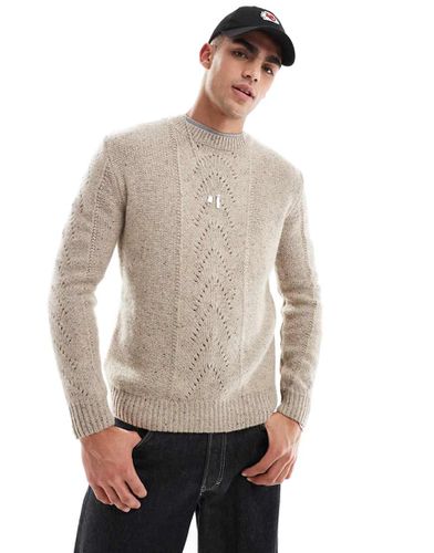 Hopper - Sweat en maille - Taupe - Scalpers - Modalova