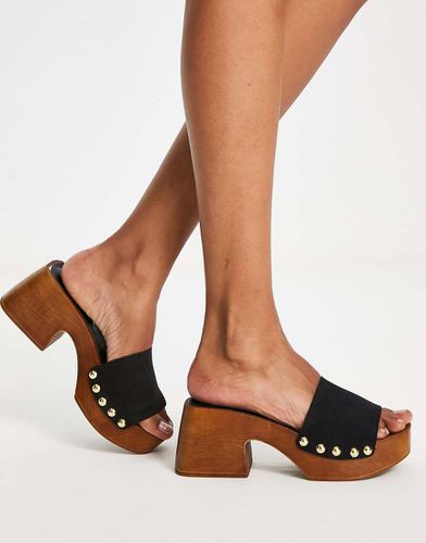 Tanika - Sandales façon sabots en daim - Schuh - Modalova