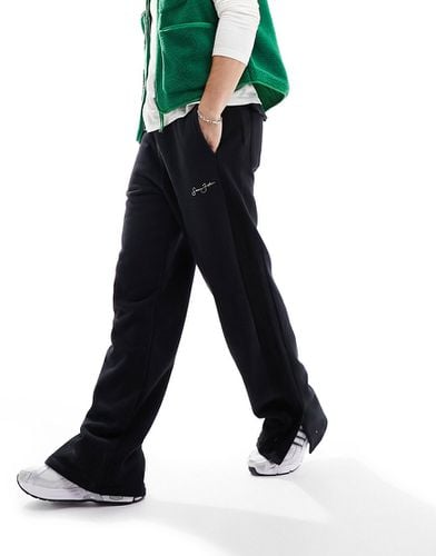 Pantalon de jogging droit d'ensemble rétro en jersey avec fente à l'ourlet - Sean John - Modalova