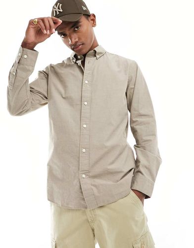 Slimrick - Chemise en popeline - Fauve - Selected Homme - Modalova