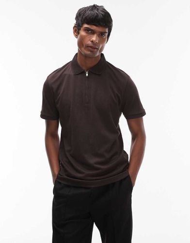 Polo à col zippé - Selected Homme - Modalova