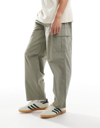 Pantalon cargo ample - Kaki - Selected Homme - Modalova