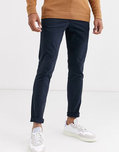 Pantalon chino coupe skinny - Bleu - Selected Homme - Modalova