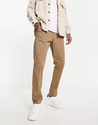 Pantalon chino coupe slim - Fauve - Selected Homme - Modalova