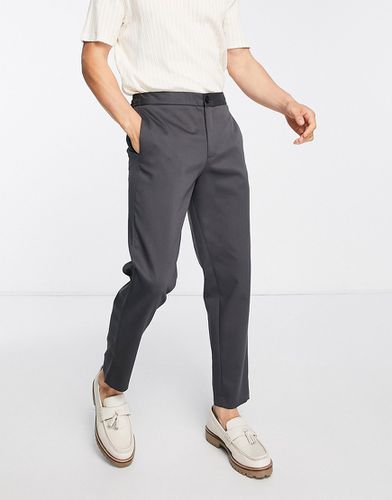 Pantalon habillé coupe ajustée fuselée - foncé - Selected Homme - Modalova
