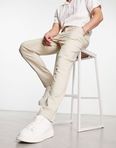 Pantalon slim habillé - Beige - Selected Homme - Modalova