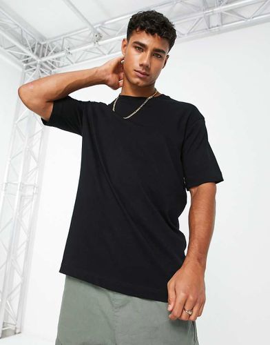 T-shirt oversize épais - Noir - Selected Homme - Modalova