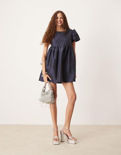 Robe courte en jacquard - Bleu nuit - Sister Jane - Modalova