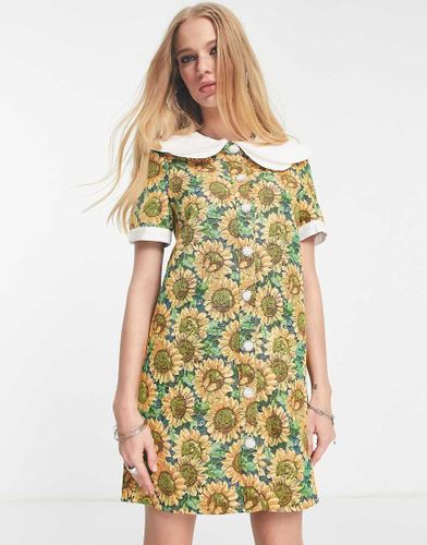 Robe droite à motif tournesol en jacquard - Sister Jane - Modalova