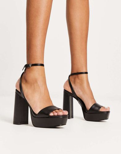 Lessa - Sandales à talon et semelle plateforme - Noir - Steve Madden - Modalova