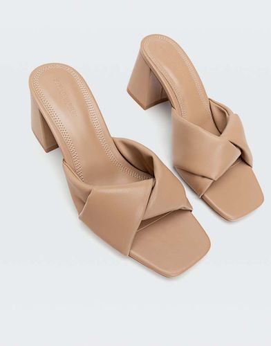 Mules à brides croisées - Fauve - Stradivarius - Modalova