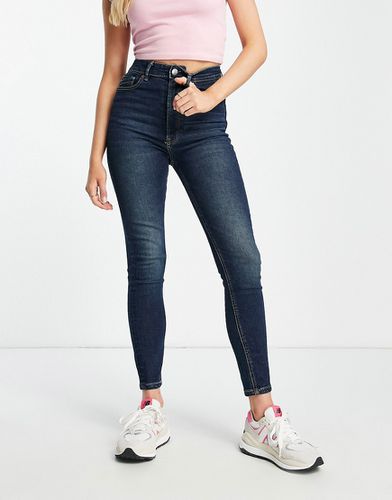 Jean skinny ultra taille haute - Délavage foncé - Stradivarius - Modalova