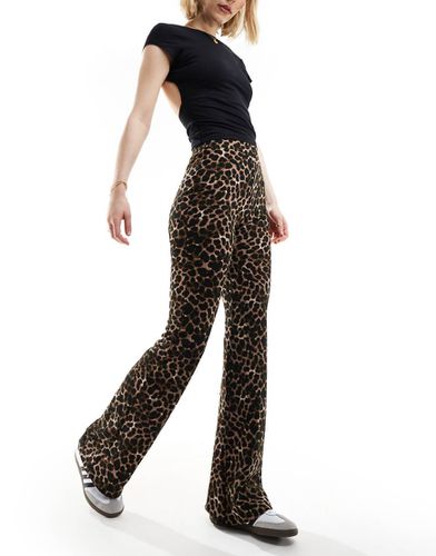 Pantalon évasé - Imprimé animal - Stradivarius - Modalova