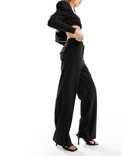 STR - Pantalon droit habillé à taille mi-haute - Stradivarius - Modalova