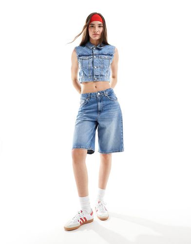 Short large en jean - moyen - Stradivarius - Modalova