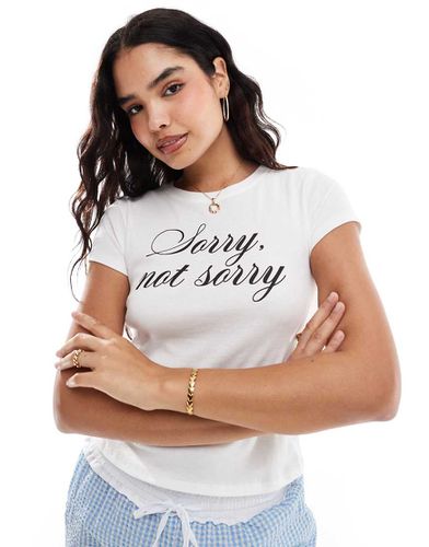 T-shirt à imprimé Sorry not sorry - Stradivarius - Modalova