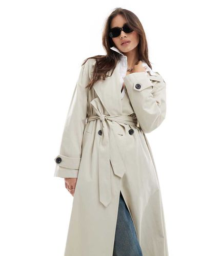 Trench-coat de qualité supérieure - Taupe - Stradivarius - Modalova