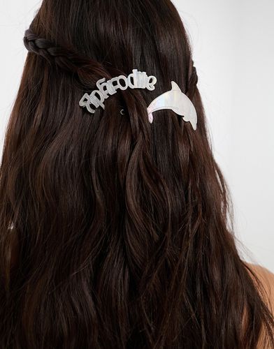 Aphrodite - Pince à cheveux nacrée ornée de perles fantaisie - Sui Ava - Modalova