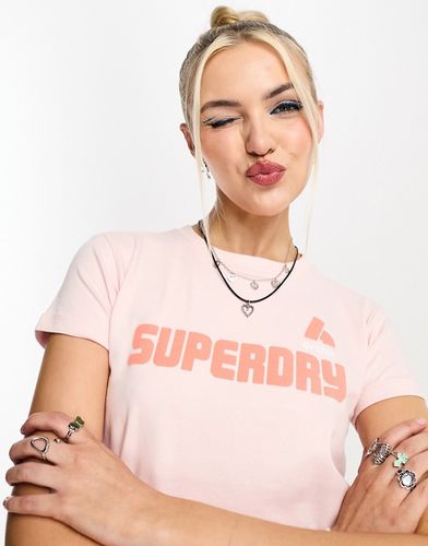 Code - T-shirt à imprimé graphique style années 90 - Superdry - Modalova