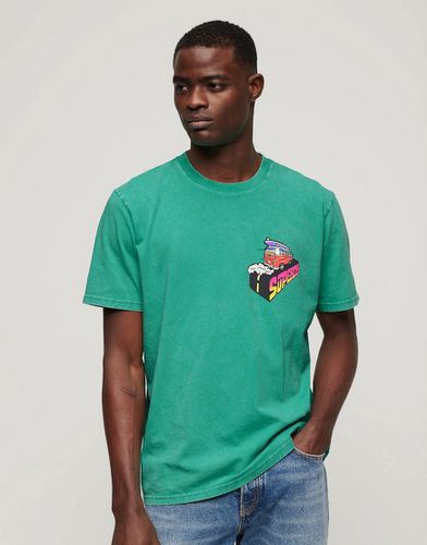 Neon Travel - T-shirt ample - pâle/rose vif - Superdry - Modalova