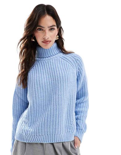 Pull col roulé ample en maille surpiquée - pâle - Superdry - Modalova