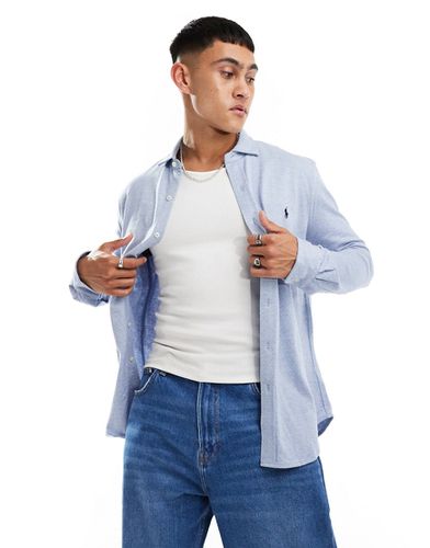 Chemise à pois en jersey avec logo - chiné/blanc - Polo Ralph Lauren - Modalova