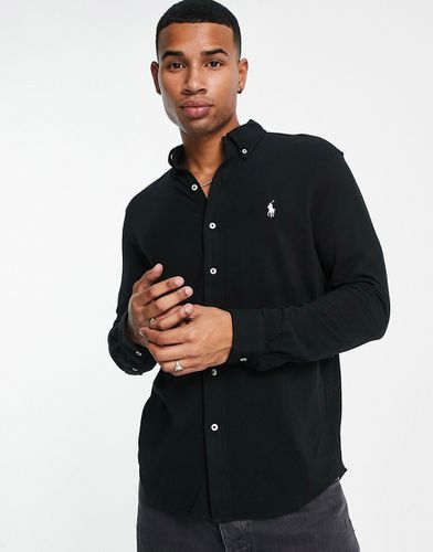 Chemise boutonnée en piqué avec logo emblématique - Polo Ralph Lauren - Modalova